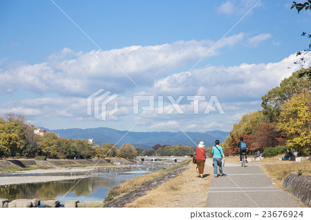 Scenery of Kamogawa Kyoto 23676924
