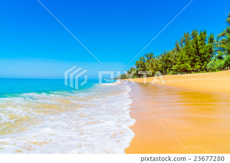 Beautiful beach and sea Beautiful beach and sea 23677280