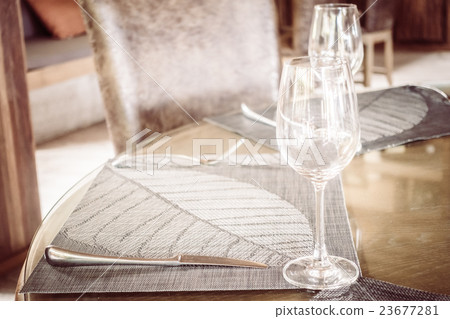 Empty wine glass Empty wine glass 23677281