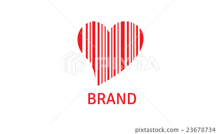 Heart vector logo template. Valentines sign Heart vector logo template. Valentines sign 23678734