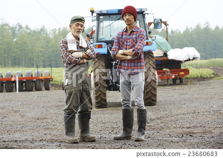 Farm family and child portrait 23680683