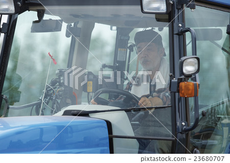 Farmer tractor operation 23680707