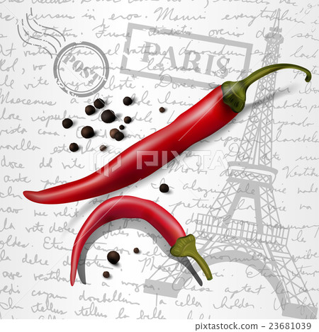 table top with sketching paper and tomato 23681039