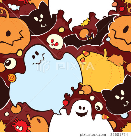 Seamless pattern for Halloween. Seamless pattern for Halloween. 23681754