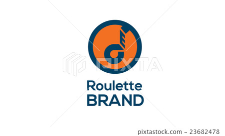 Roulette vector logo template. Measuring 23682478