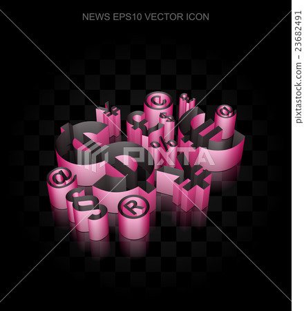 News icon: Crimson 3d Finance Symbol made of paper News icon: Crimson 3d Finance Symbol made of paper 23682491