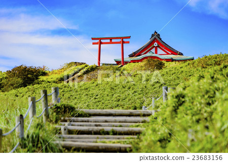 Hakone Motomuya Shinto shrine Hakone Komagatake mountain peak 23683156