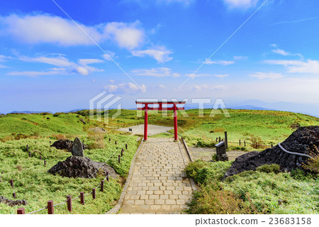Hakone Motomuya Shrine Torii Hakone Komagatake Hakone Motomuya Shrine Torii Hakone Komagatake 23683158