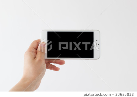 Male manipulating smartphone, augmented reality, ar Male manipulating smartphone, augmented reality, ar 23683838
