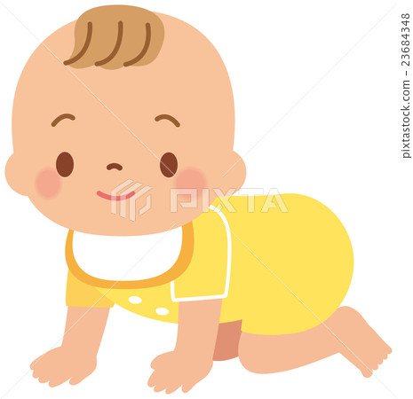 Crawling baby Crawling baby 23684348