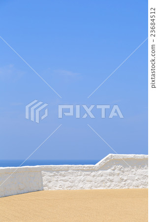 Blue sky and white wall Hinomisa Lighthouse 23684512