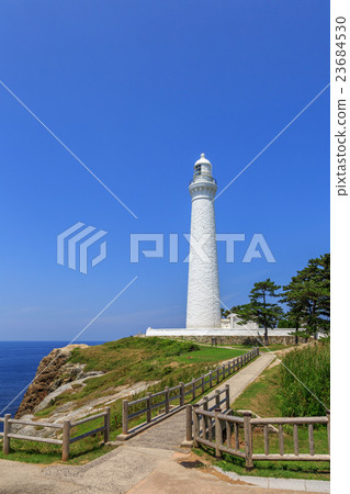 Stock Photo: hinomisaki lighthouse, light house, lighthouse