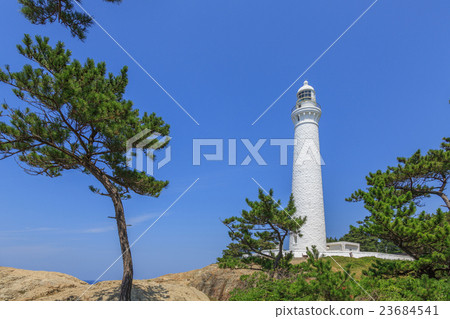 Stock Photo: hinomisaki lighthouse, light house, lighthouse