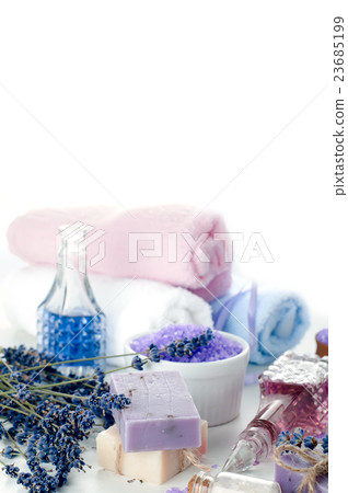 Spa set with lavender Spa set with lavender 23685199