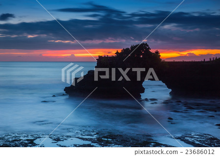 Sunset at Batu Bolong & Tanah Lot  Bali, Indonesia 23686012