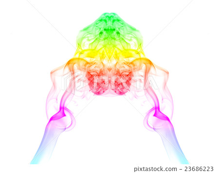 abstract smoke isolated on white background 23686223