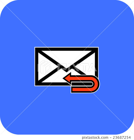 Email symbol letter icon - vector. 23687254