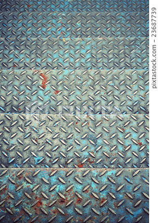 Top view of the iron stairs Top view of the iron stairs 23687739