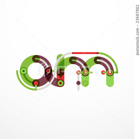 Line letter design 23687802