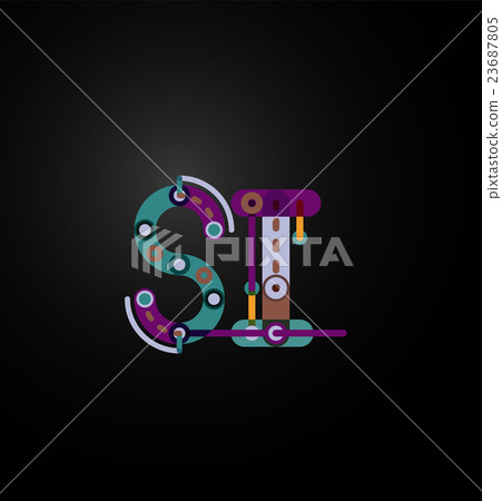 Line letter design - Stock Illustration [23687805] - PIXTA