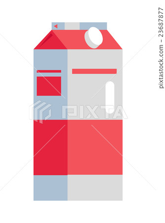 Paper Packaging for Liquid Food Illustration. 23687877