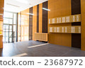 Entrance in modern building with mailboxes 23687972