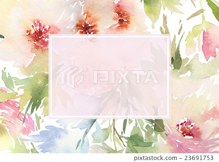 Greeting card with flowers Greeting card with flowers 23691753