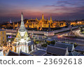 Golden Temple Wat Phra Kaeo at sunset 23692618