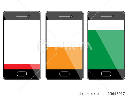 Vector  level of mobile battery 23692917