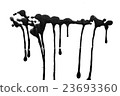 Black ink drops isolated on white background 23693360