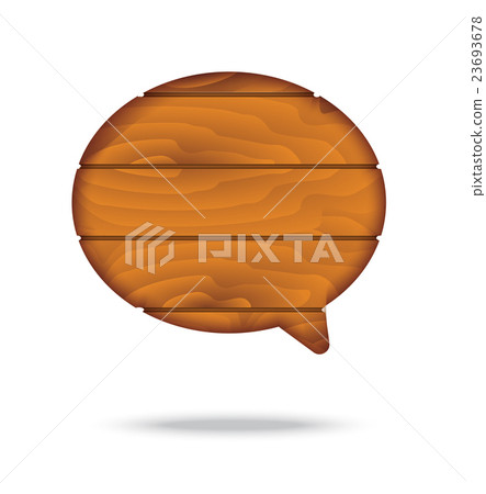wood plank speech bubble wood plank speech bubble 23693678