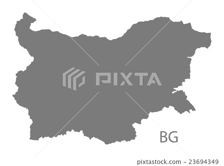 Bulgaria Map grey Bulgaria Map grey 23694349