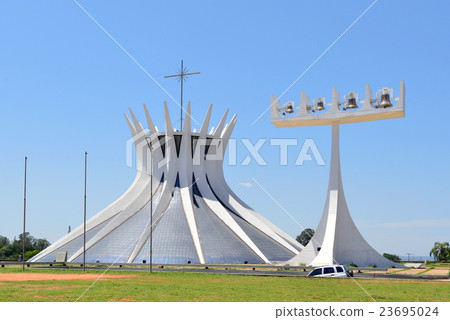 Brazilian Brasilia Metropolitan Cathedral Brazilian Brasilia Metropolitan Cathedral 23695024