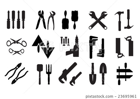 Set retro building tools 23695961