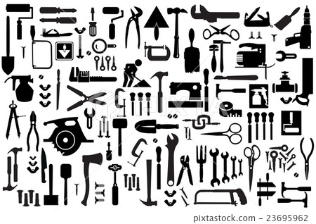 Set retro building tools 23695962