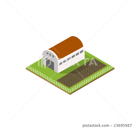 Rural farm in isometric 23695987