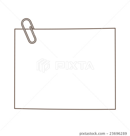Memo paper and clip 04 23696289