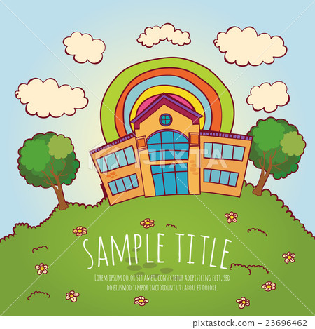 Back to school conept vector illustration 23696462