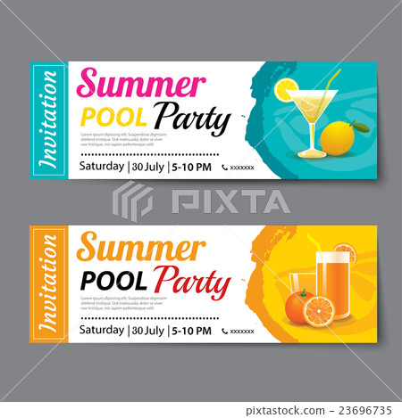 summer pool party ticket template summer pool party ticket template 23696735
