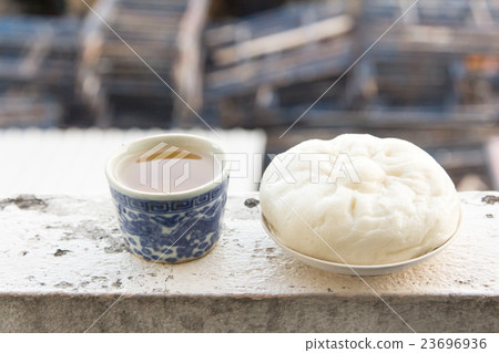 Chinese tea and dumplings streamed. Chinese tea and dumplings streamed. 23696936