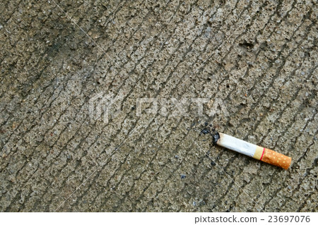 Cigarette butts on the Floor Cigarette butts on the Floor 23697076