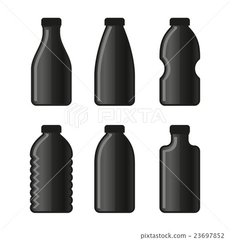 Water Bottle Icon Set on White Background. Vector Water Bottle Icon Set on White Background. Vector 23697852