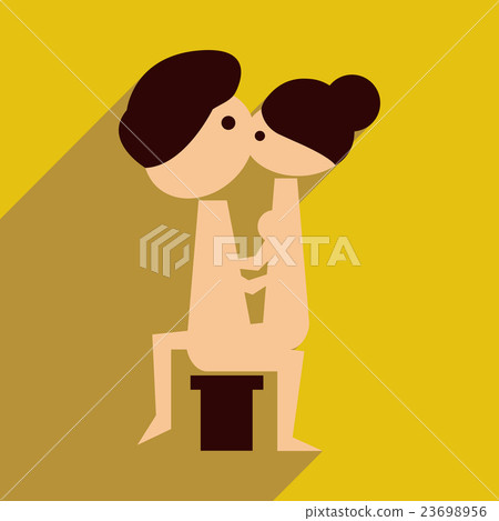 Flat web icon with long shadow Kamasutra Flat web icon with long shadow Kamasutra 23698956