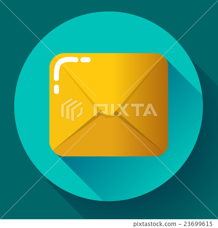 Small parcel package, letter or mail flat icon Small parcel package, letter or mail flat icon 23699615