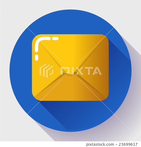 Small parcel package, letter or mail flat icon Small parcel package, letter or mail flat icon 23699617