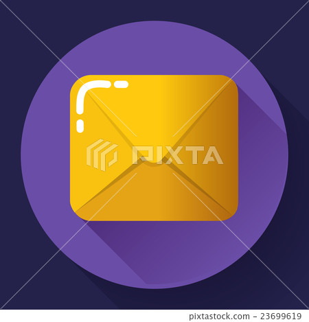 Small parcel package, letter or mail flat icon Small parcel package, letter or mail flat icon 23699619