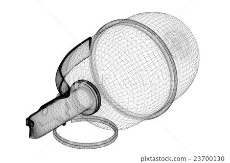 Single grenade with copy space 23700130