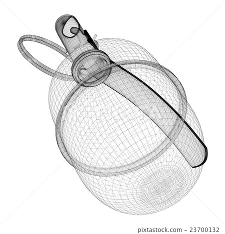 Single grenade with copy space Single grenade with copy space 23700132