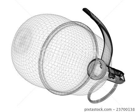 Single grenade with copy space 23700138