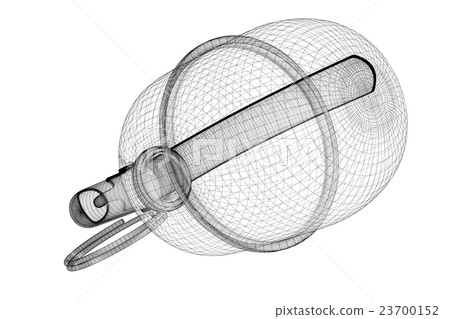 Single grenade with copy space 23700152